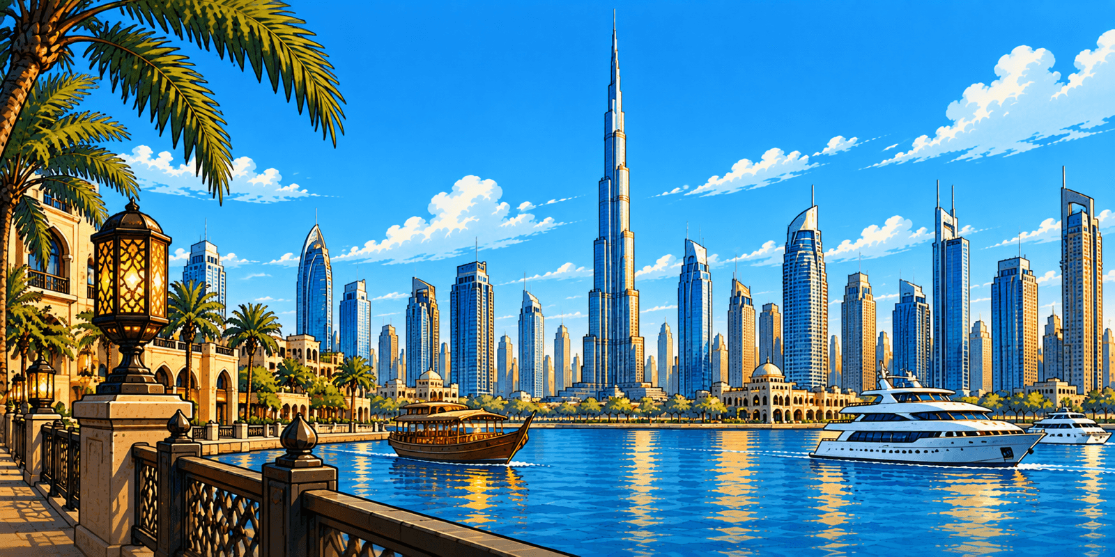 DUBAI DXB illustration