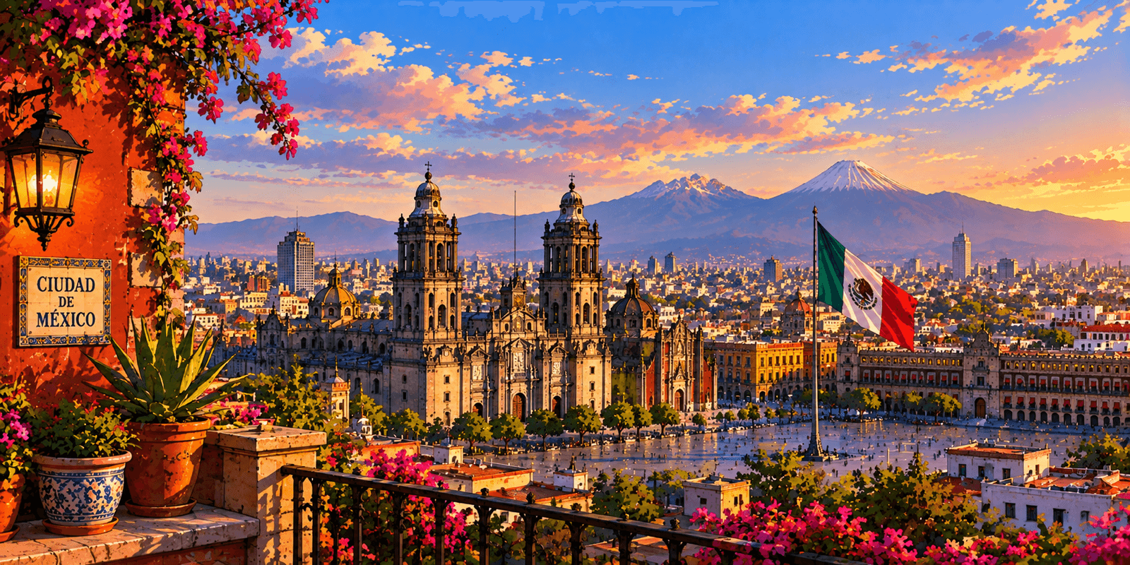 MEXICO CITY MEX illustration